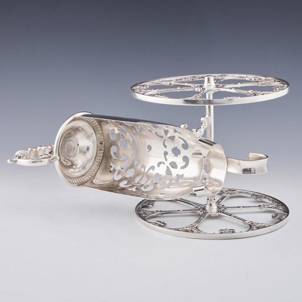 WMF Silver Plate Wine Carriage, C 1920 1