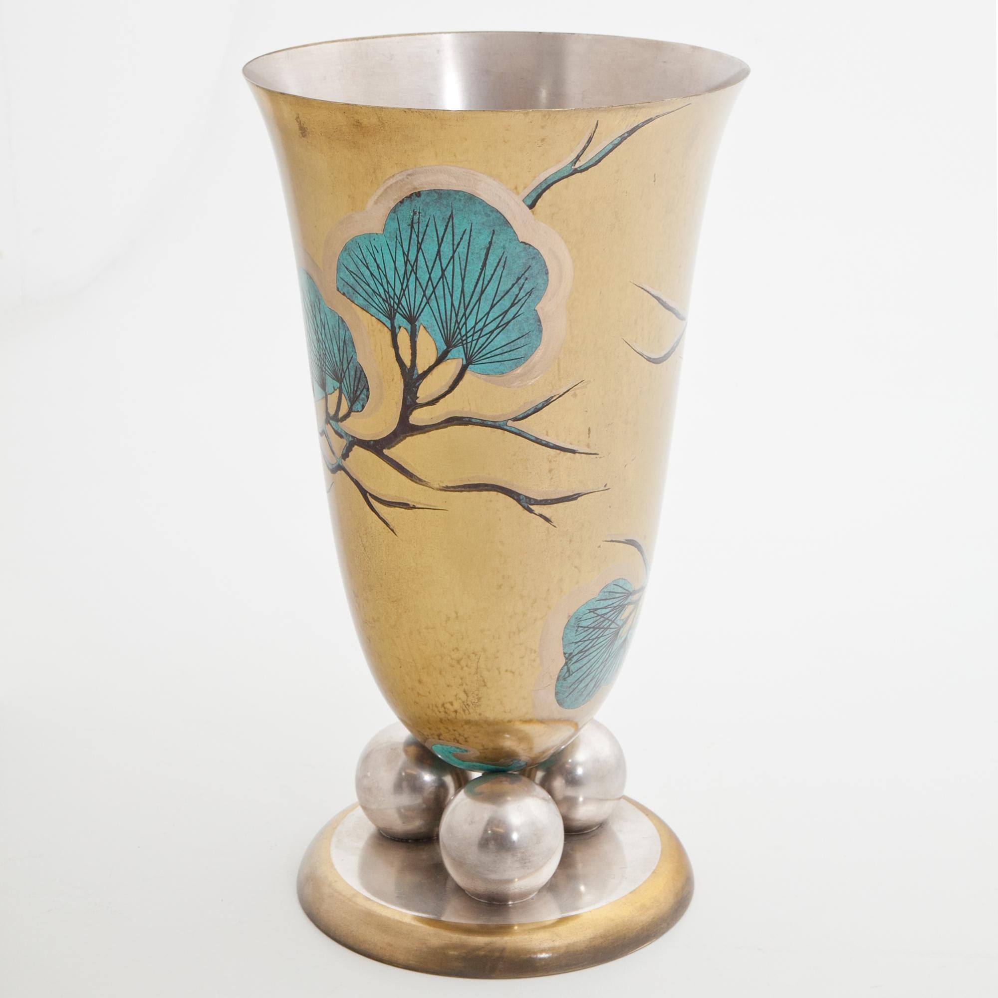 German Art Deco WMF Vase, 1920s-1930s