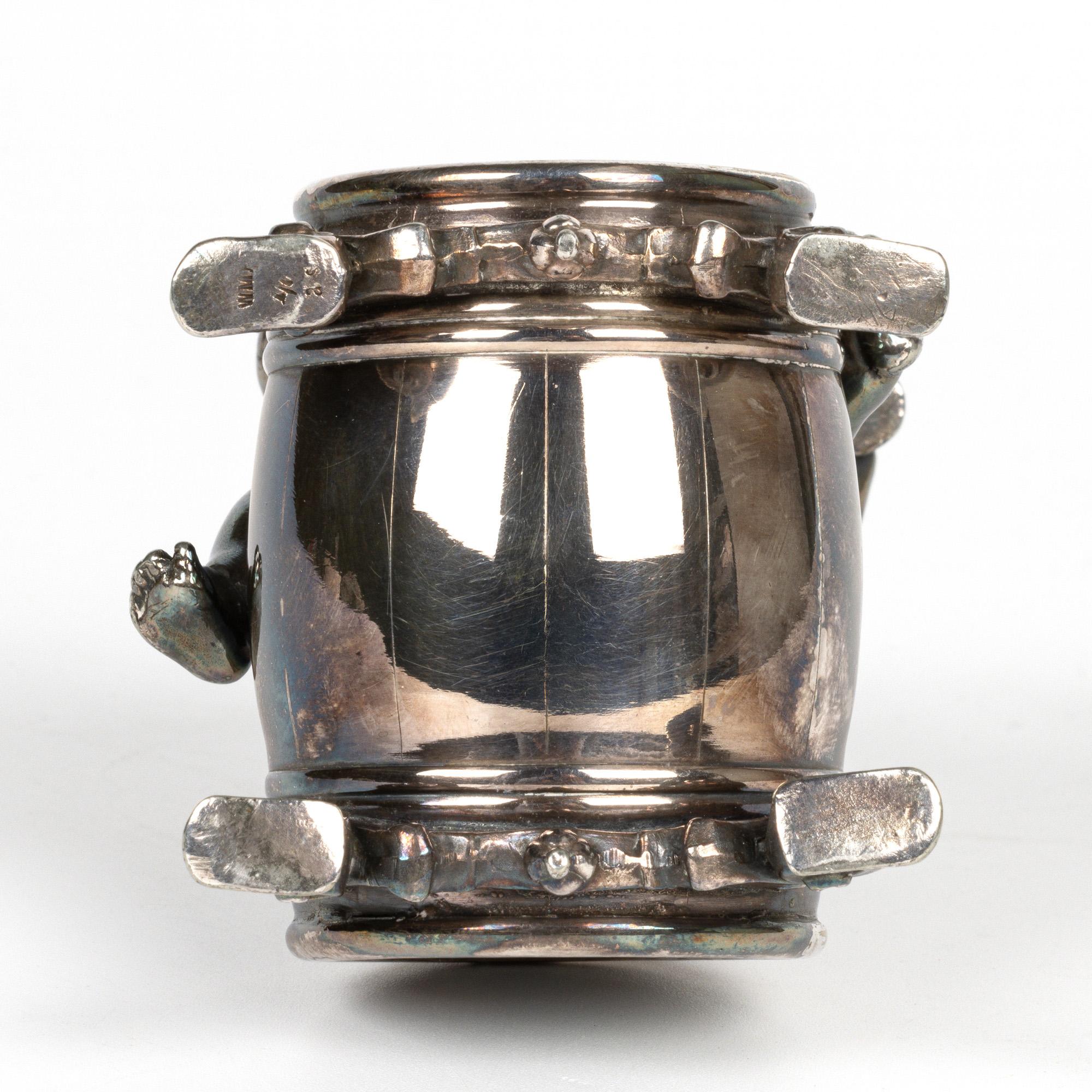 WMF Württembergische Metallwaren Versatoio per Gin Figurato Jugendstil Tedesco in vendita 6
