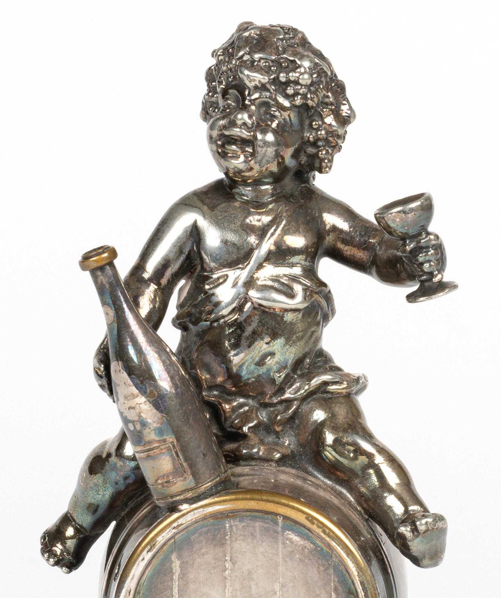 Fatto a mano WMF Württembergische Metallwaren Versatoio per Gin Figurato Jugendstil Tedesco in vendita