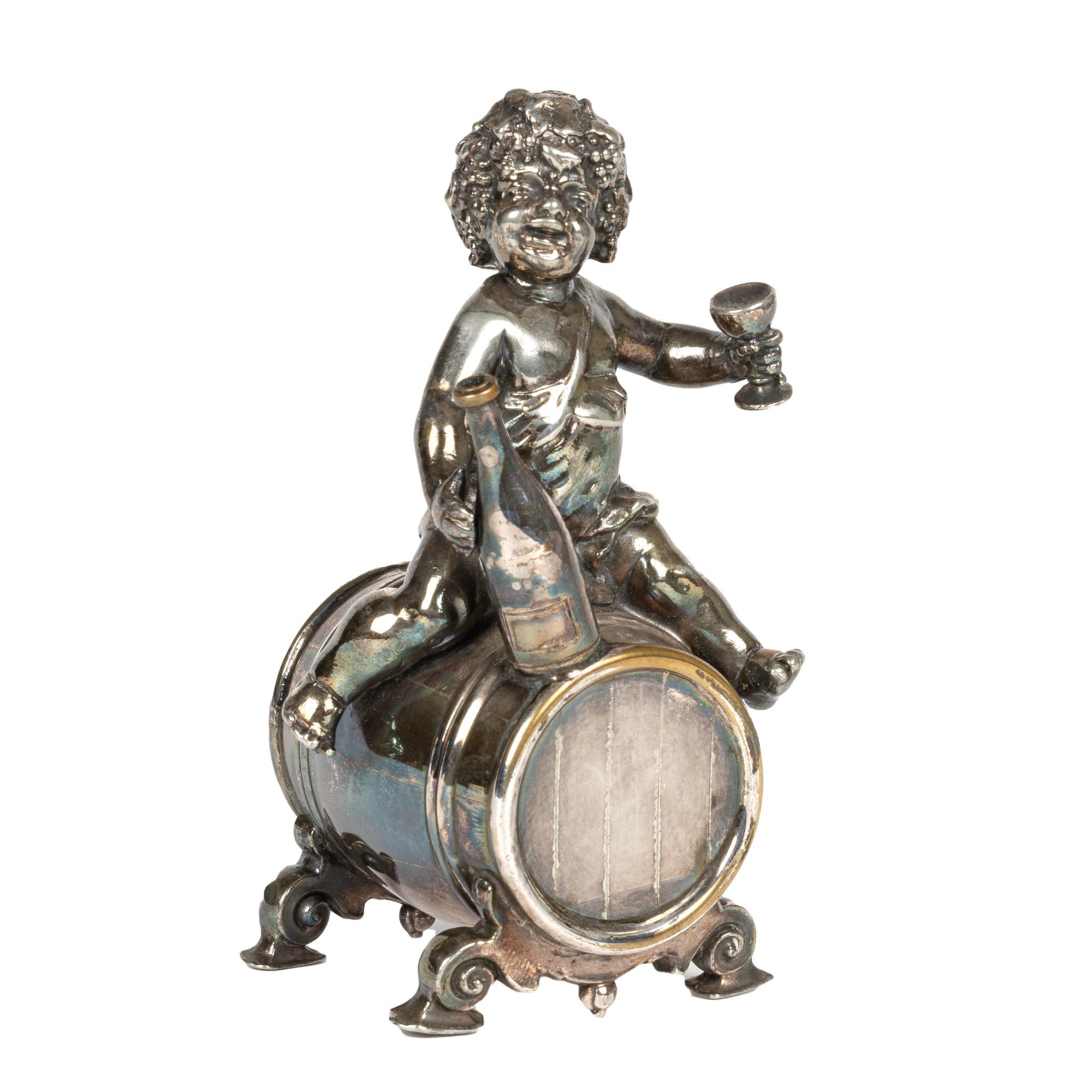 Inizio XX secolo WMF Württembergische Metallwaren Versatoio per Gin Figurato Jugendstil Tedesco in vendita