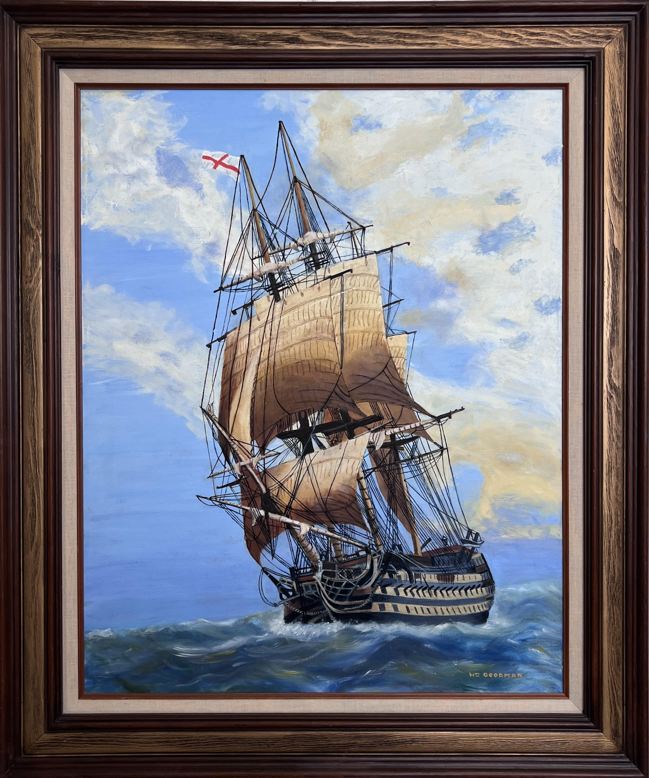 Peinture exquise d'un navire maritime de W.M. I. Goodman - Oceanic Arts - Navires à voile
