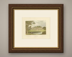 Woburn Abbey, Bedfordshire, Antique Morris Woodblock Print, circa 1870
