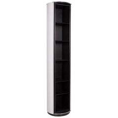 WOGG 13 Amor Metal Advertising Column Black 5 Shelves Shelf Highboard Gray