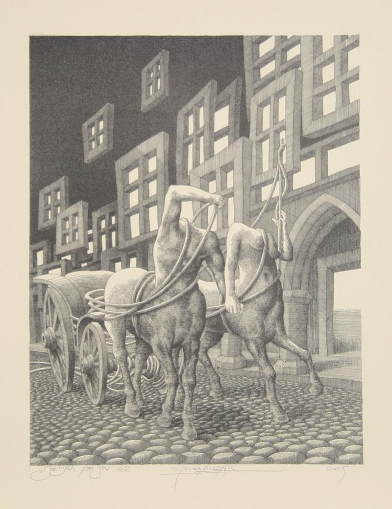 Untitled I
Wojtek Kowalczyk, Polish (1960)
Date: 2005
Lithograph, signed in pencil
Size: 19.5 in. x 13.5 in. (49.53 cm x 34.29 cm)