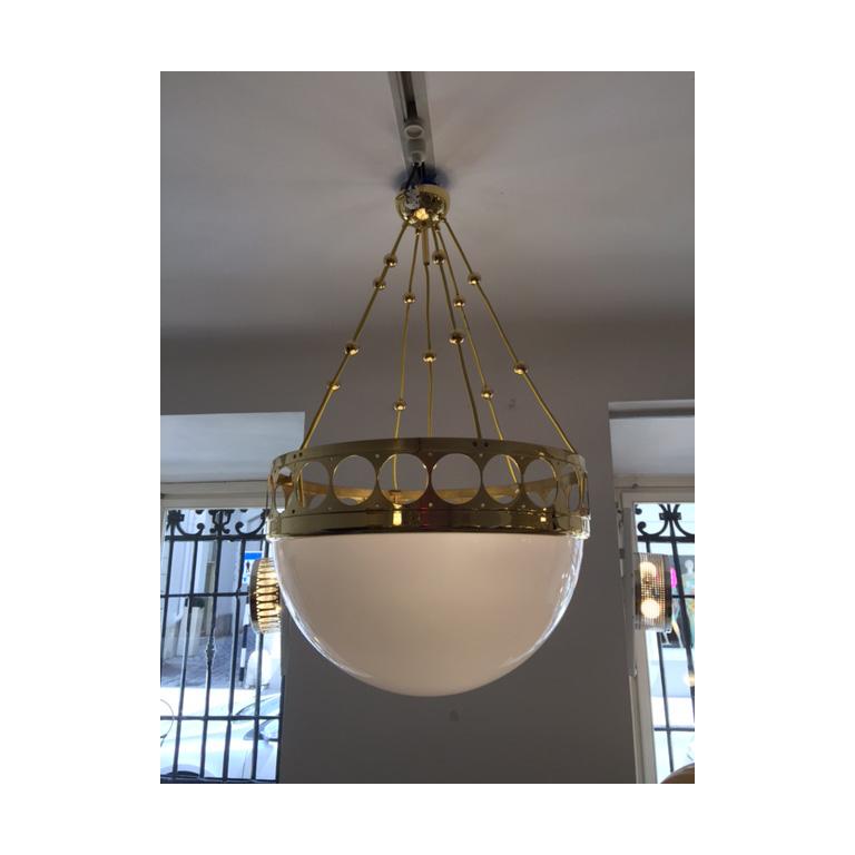 Austriaco Woka Lampadario a sospensione Jugendstil Secessione Viennese Riedizione in vendita