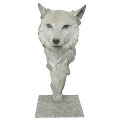 'Wolf' A Life Size Limited Edition Study of a Grey Wolf by Gill Parker