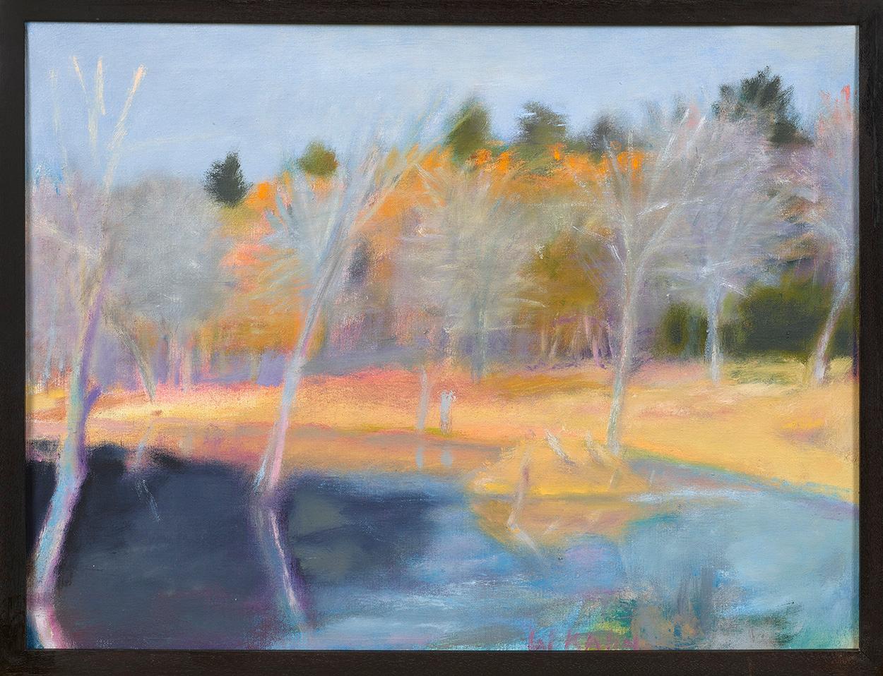 Swamp in Autumn, 1975 - Painting de Wolf Kahn