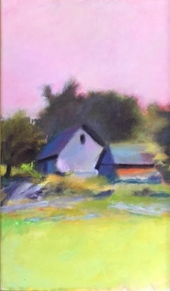 "Brattleboro Barn, Vermont," Wolf Kahn, Color Field, Abstract Expressionist