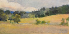 "Field in Half Light" Wolf Kahn, Impressionist, Countryside Light, Skyscape