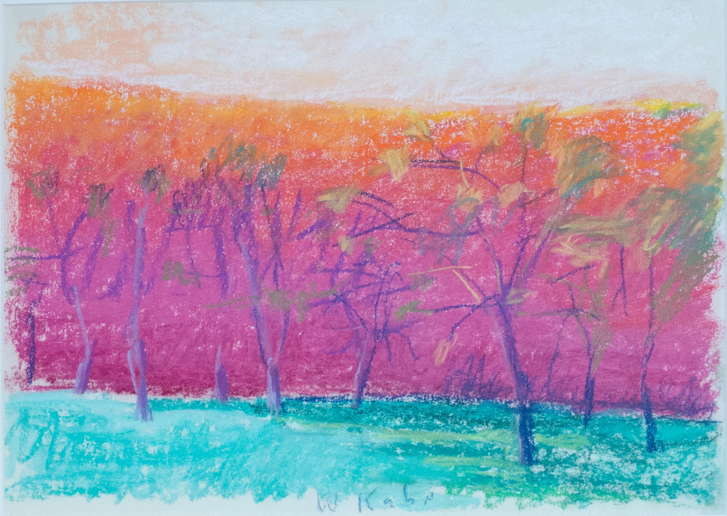 Wolf Kahn "On the Brow of a Hill" Wolf Kahn, Vermont Landscape