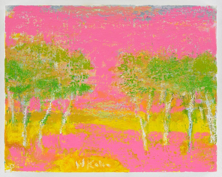Wolf Kahn Pink Landscape For Sale at 1stDibs