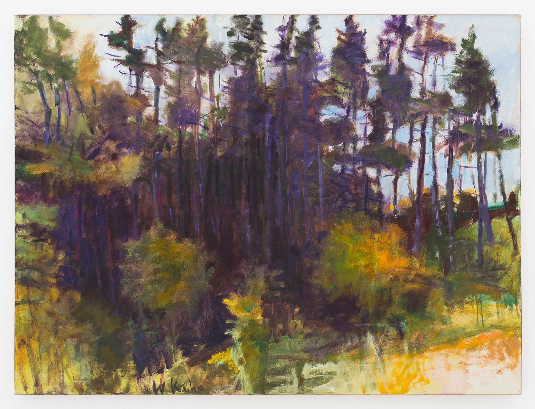 Abstract Painting Wolf Kahn - Prédominance de pins