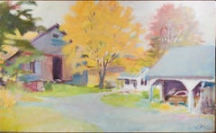 "Vacation House in Guilford, " oil painting on canvas by Wolf Kahn