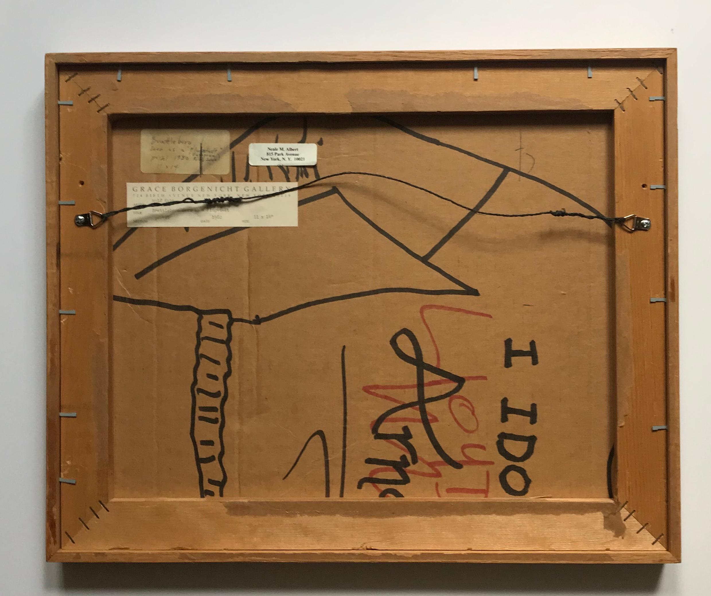 Wolf Kahn, signed, unique pastel painting, provenance Brattleboro Museum, Framed 4