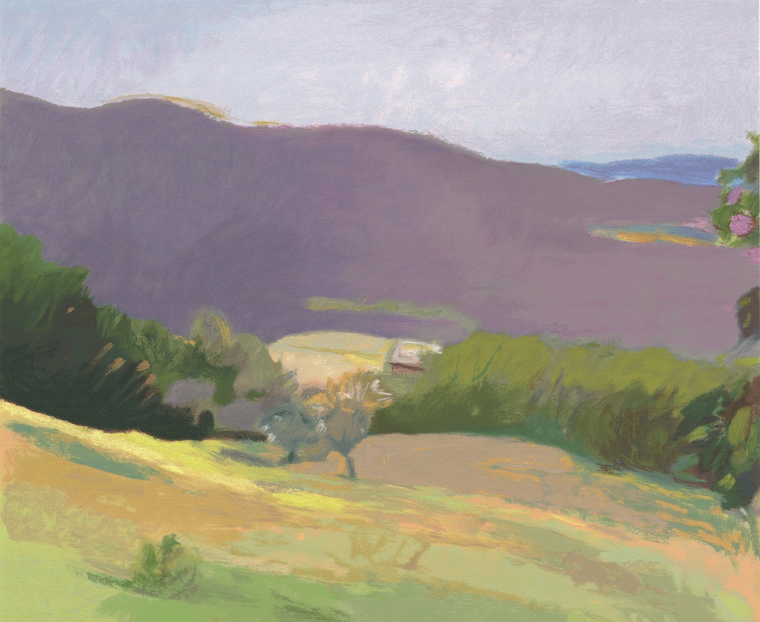 2003 Wolf Kahn 'Down in the Valley' SIGNED 2