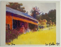 Art Card: Wolf Kahn, High Summer 1972 (Hand signed, dated and inscribed to Tom)