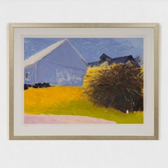 Barn and Forsythia III
