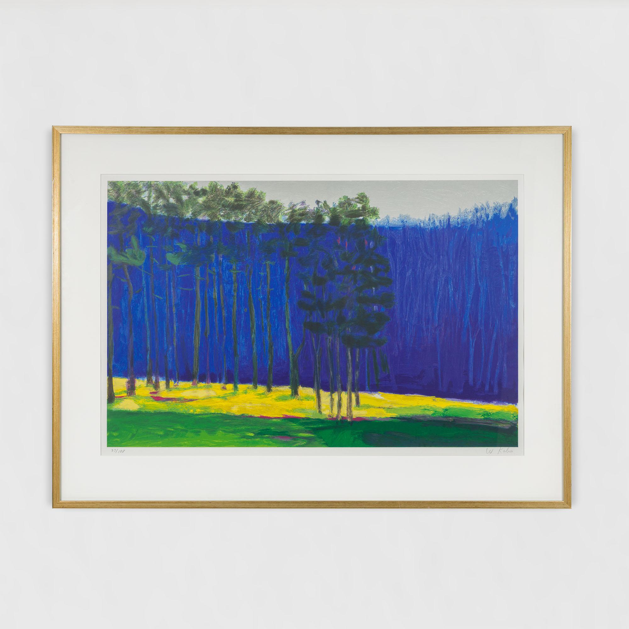 Landscape Print Wolf Kahn - Pins sombres