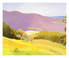 Down In the Valley by Wolf Kahn (purple landscape)