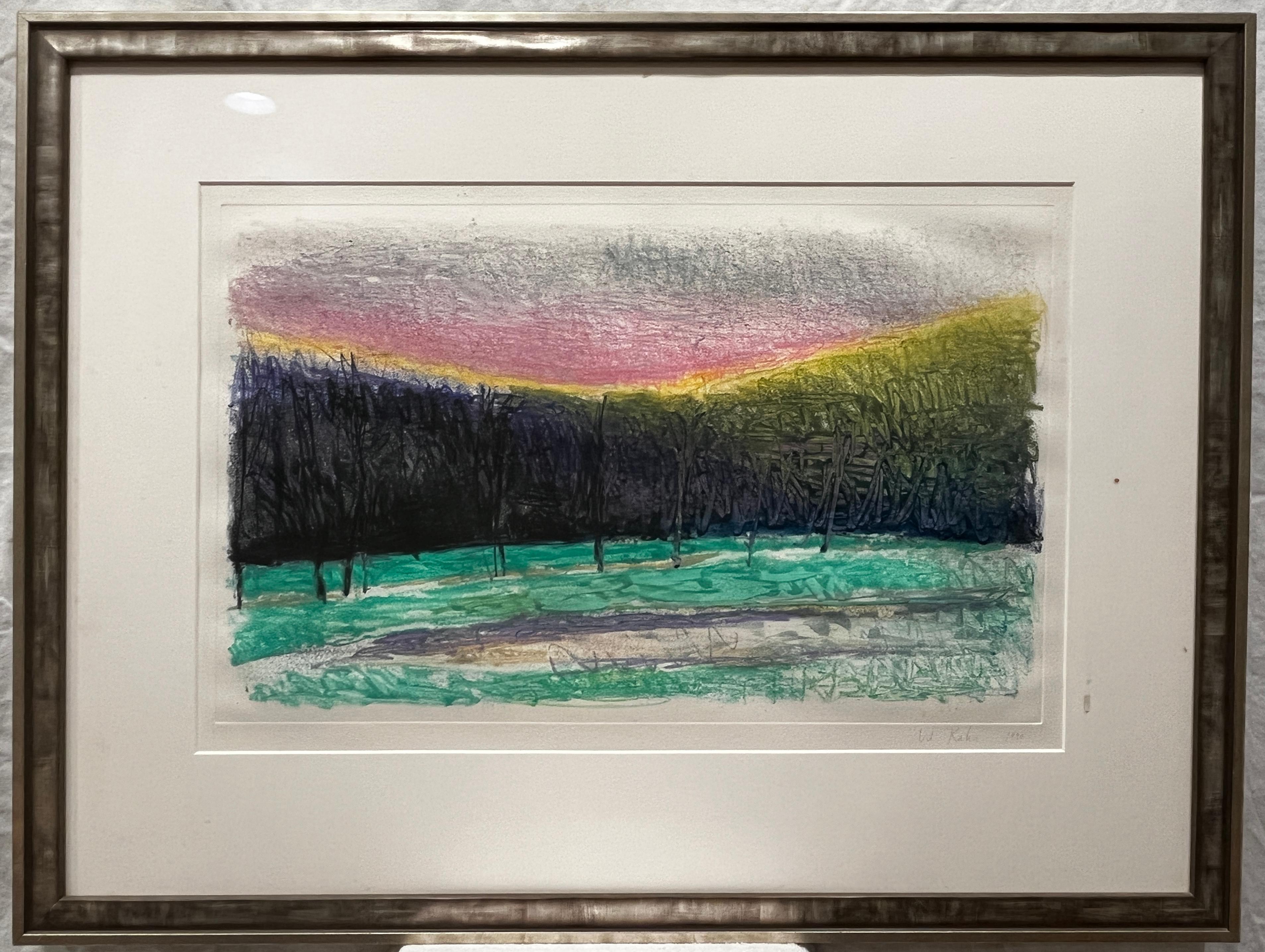 Under a Grey Sky - Print by Wolf Kahn