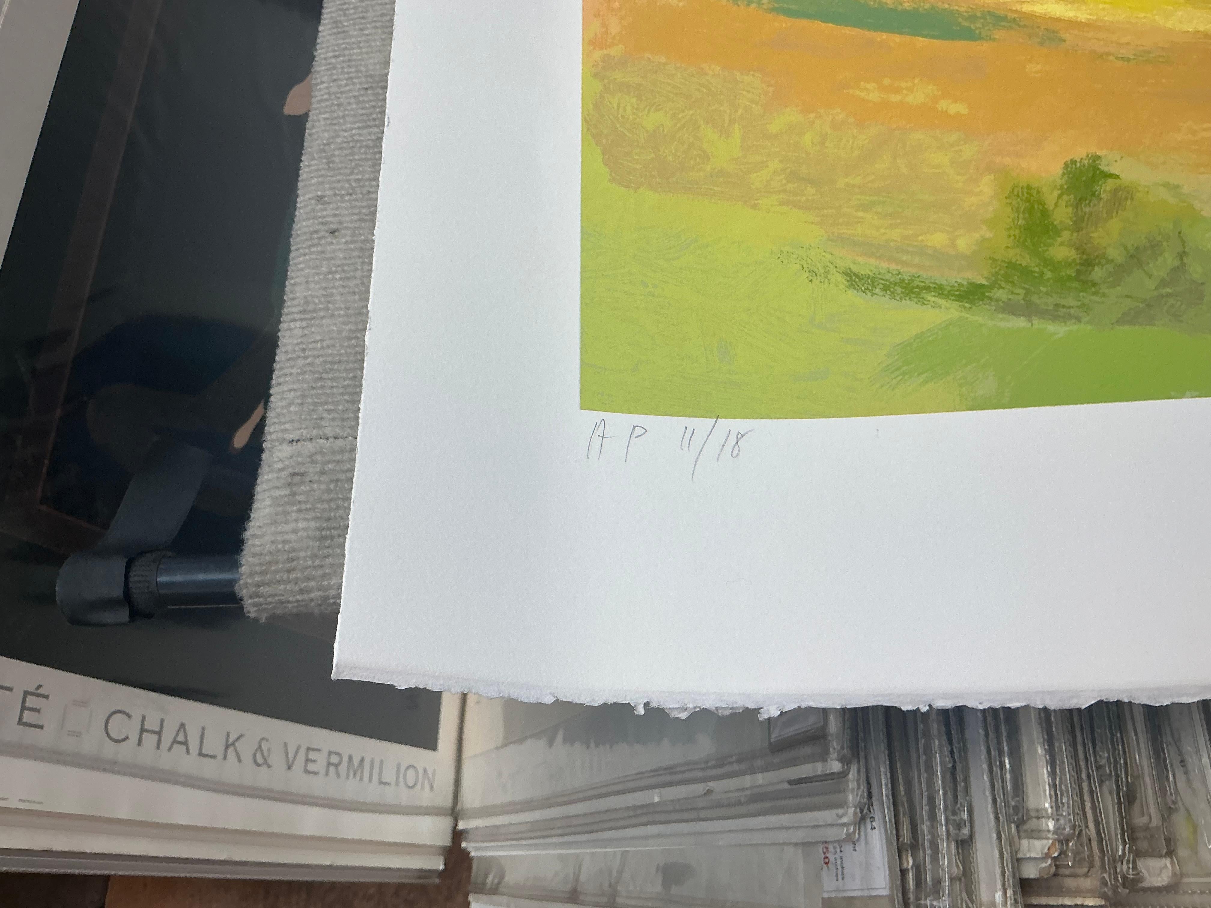 Wolf Kahn 'Down in the Valley' 2003 Sérigraphie signée et numérotée en vente 13