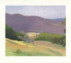 Wolf Kahn 'Down in the Valley' 2003 Sérigraphie signée et numérotée