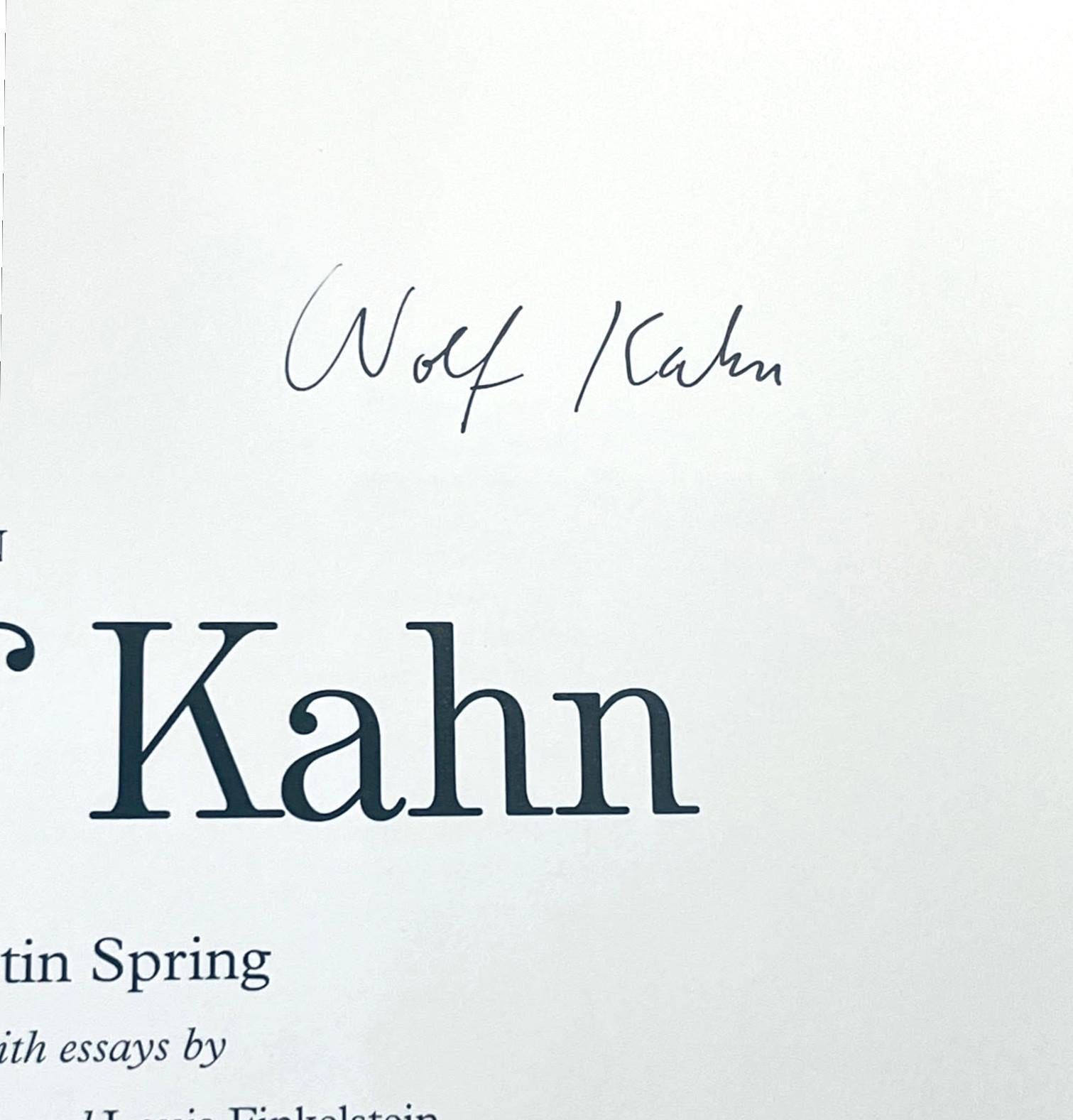 Hardback monograph with dust jacket: Wolf Kahn (hand signed by Wolf Kahn) For Sale 1