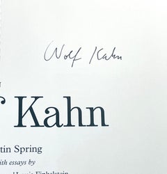 Hardback monograph book with dust jacket: Wolf Kahn (hand signed by Wolf Kahn)