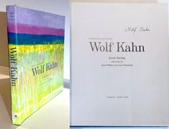 Vintage Hardback monograph with dust jacket: Wolf Kahn (hand signed by Wolf Kahn)