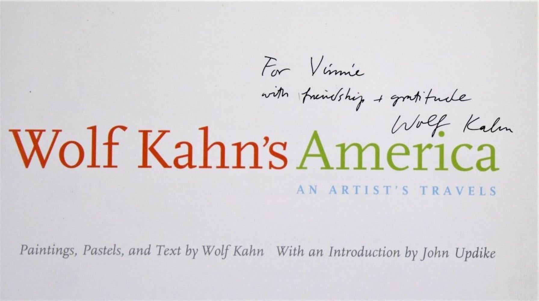 Wolf Kahn's America (Hand signed and inscribed illustrated hardback monograph) For Sale 2