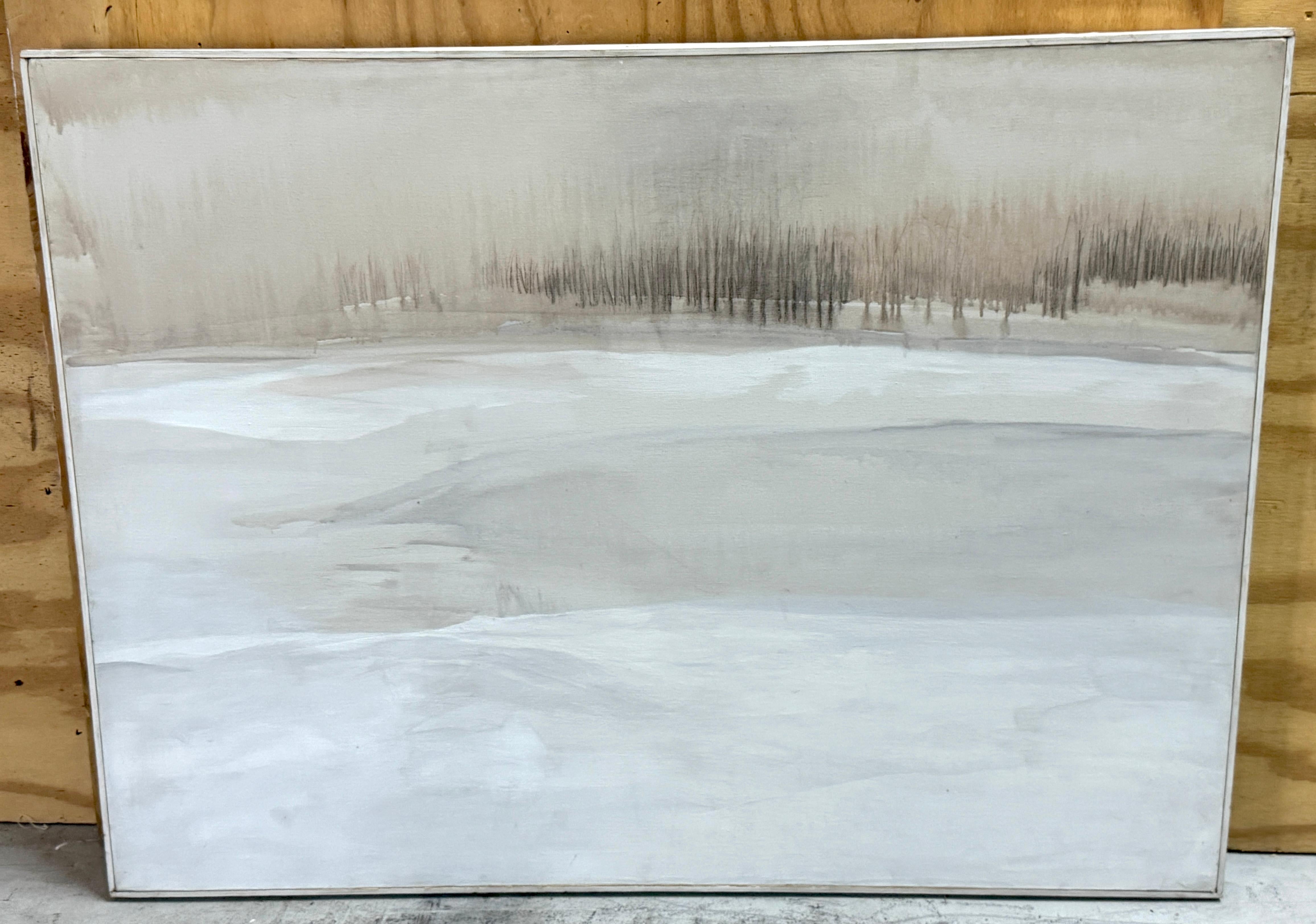 Wolf Kahn School Tonal Winter Landscape, Circa 1980s

Unsigned 48