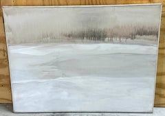 Wolf Kahn School Tonal Winter Landscape, Circa 1980s