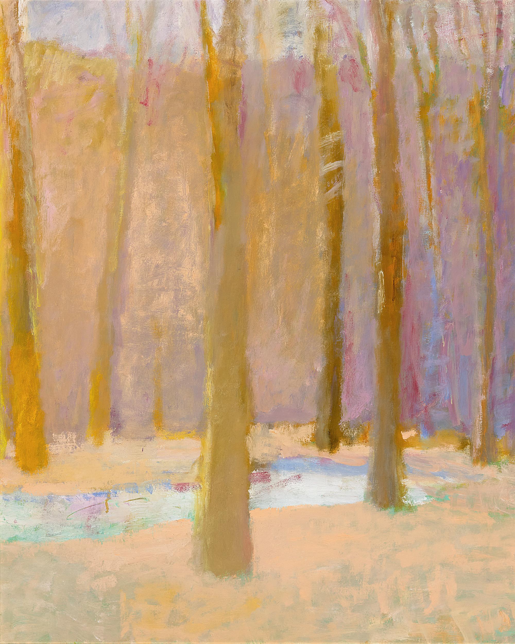 A Spot of Grass von Wolf Kahn (Braun), Landscape Painting, von Wolf Khan