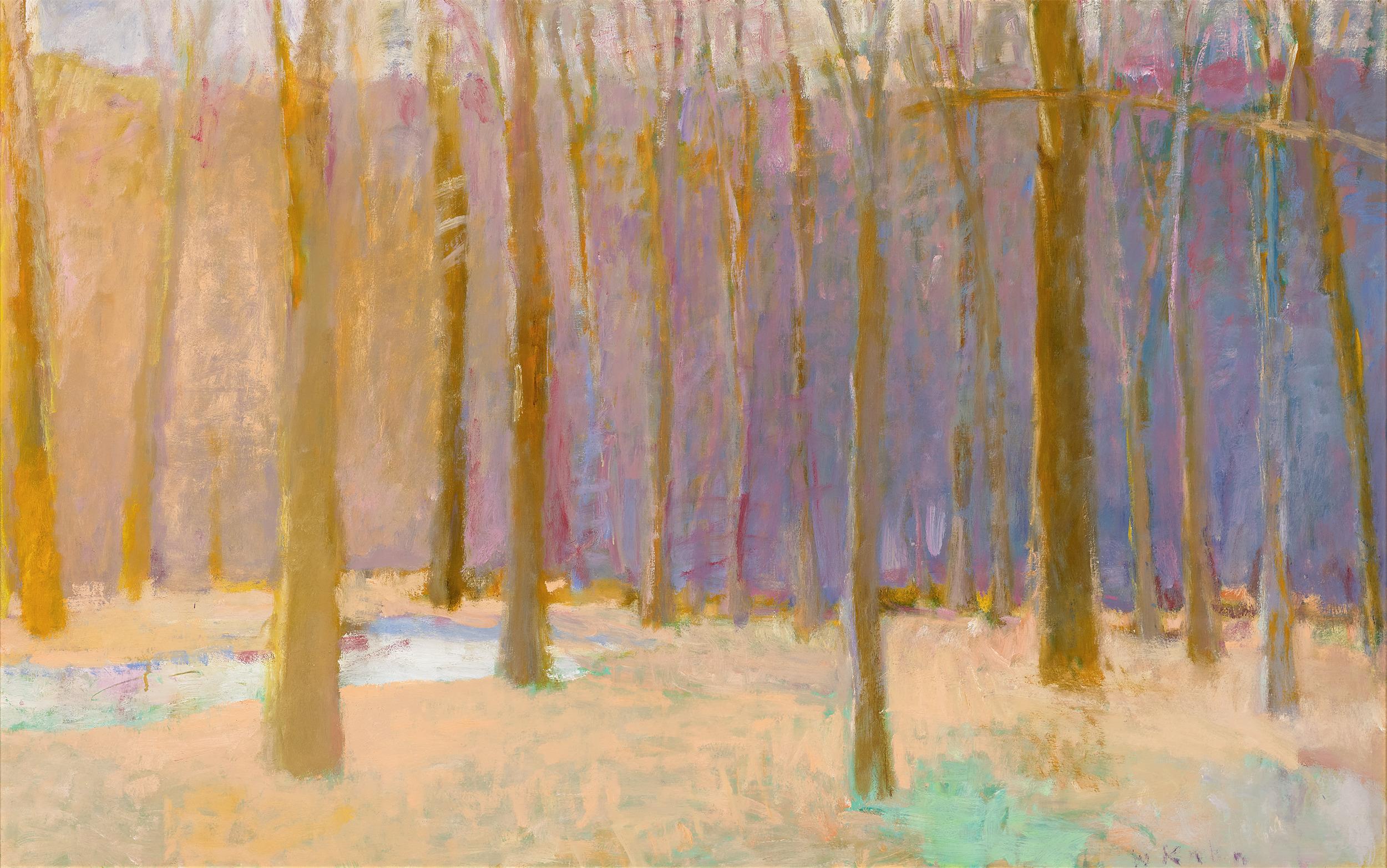 Wolf Khan Landscape Painting – A Spot of Grass von Wolf Kahn