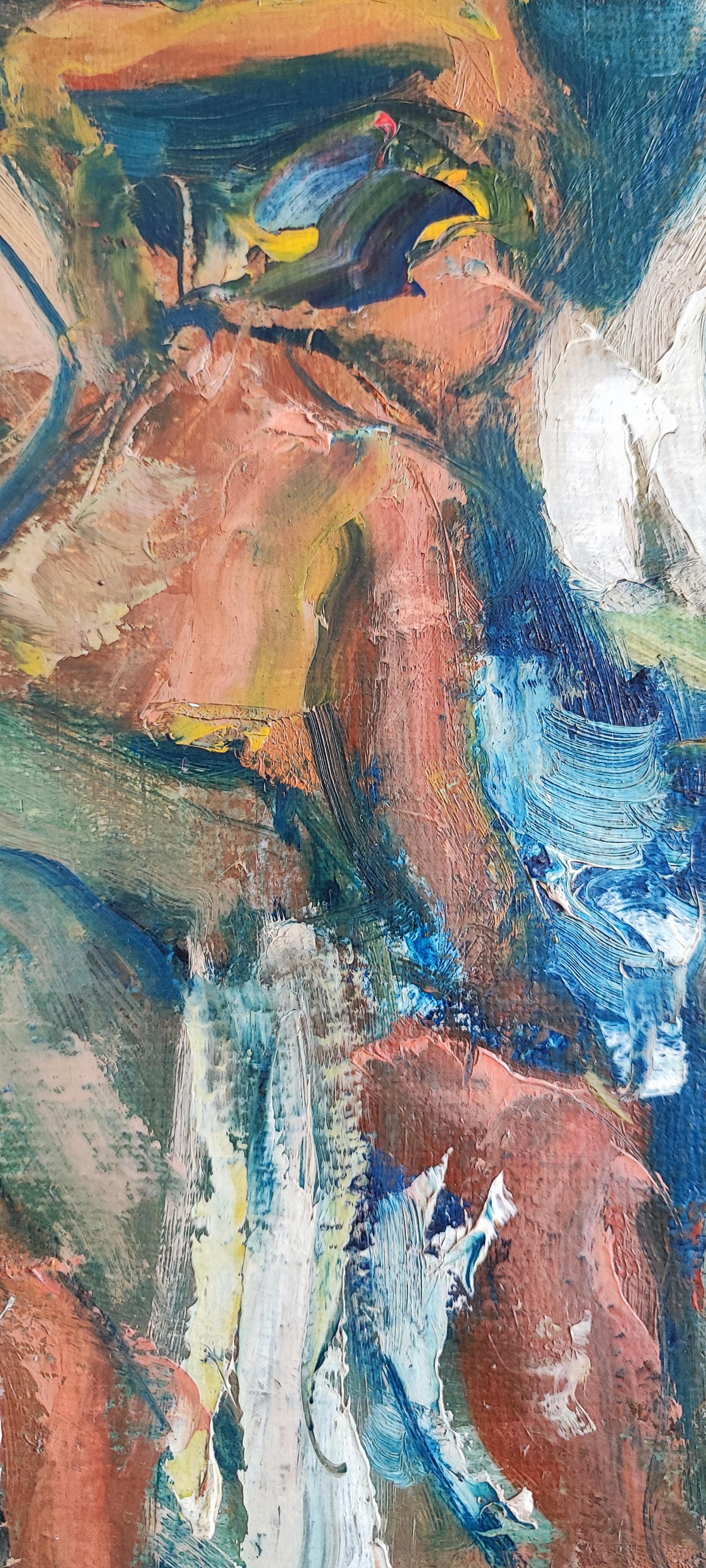 Vibrants bather scene - Black Nude Painting by Unknown
