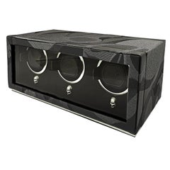 WOLF Memento Mori Triple Cub Watch Winder — Nero 493602