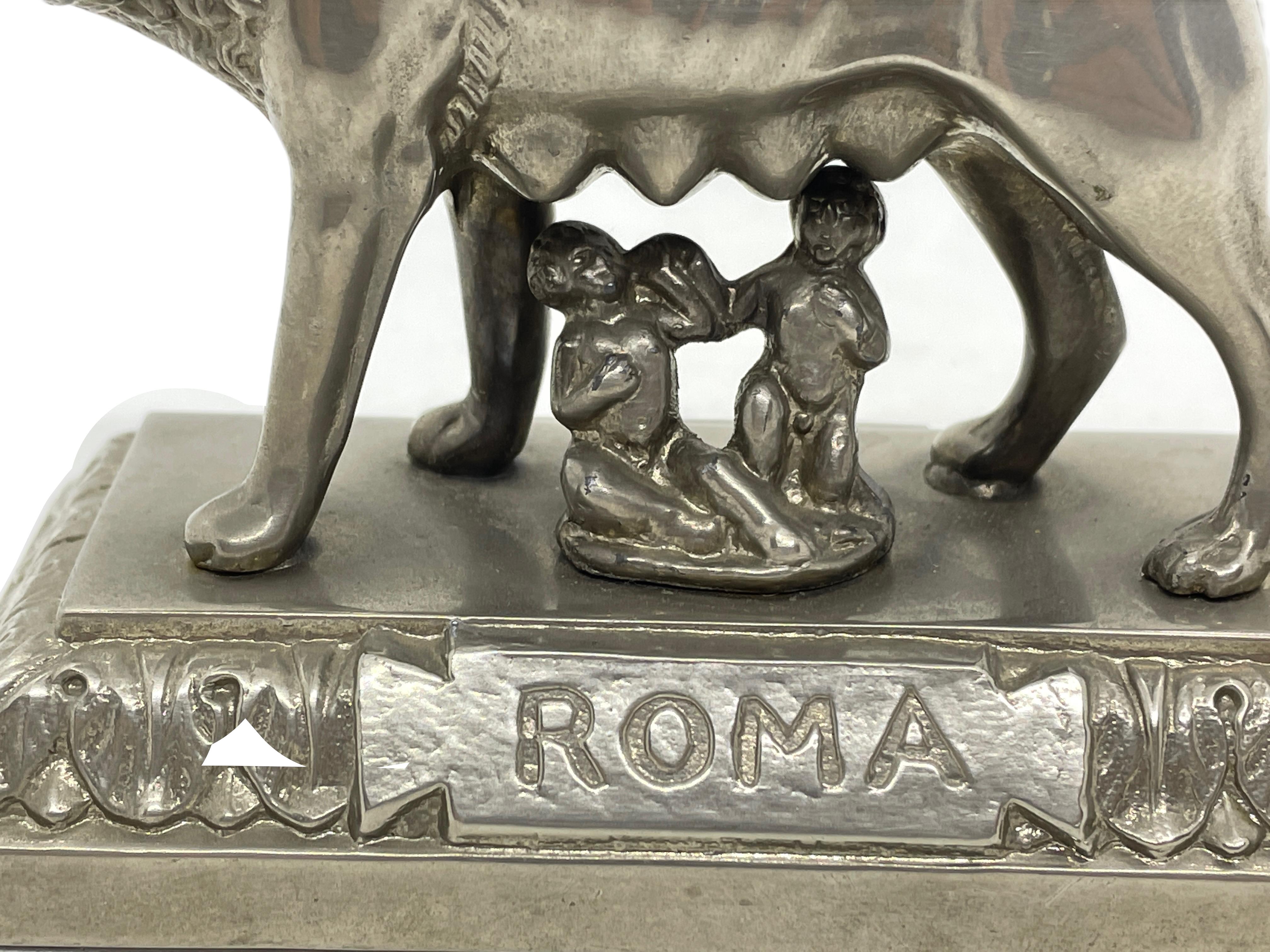 italien Loup de Rome Rome Romulus et Remus 1930s Souvenir Bâtiment Modèle Architectural