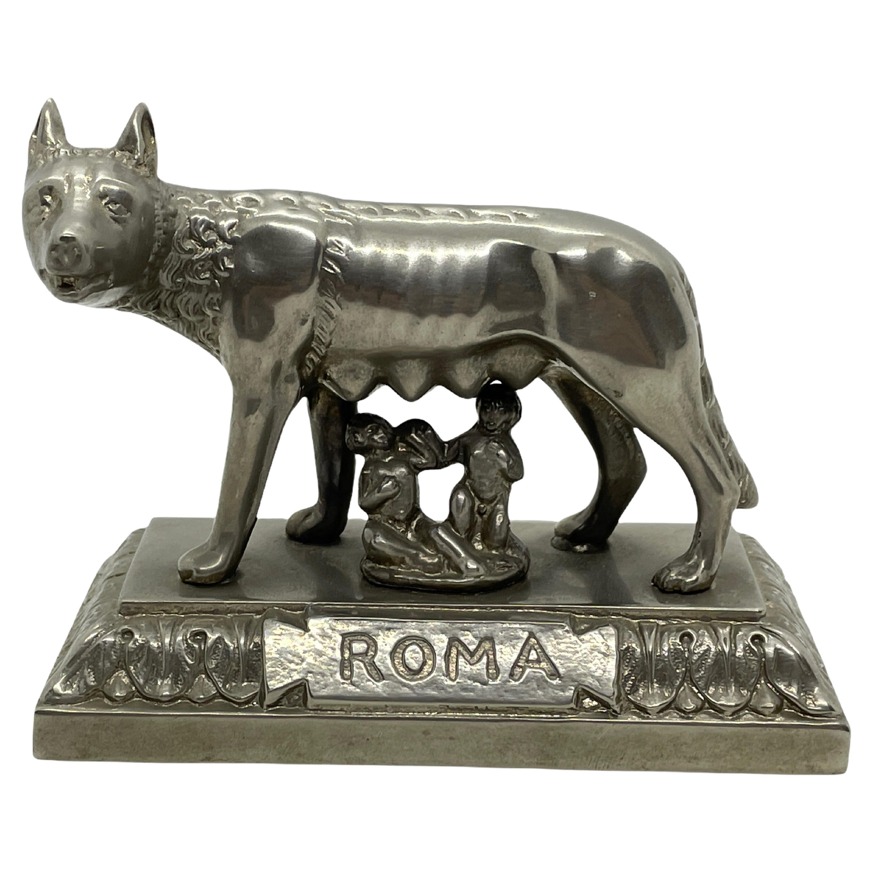 Loup de Rome Rome Romulus et Remus 1930s Souvenir Bâtiment Modèle Architectural
