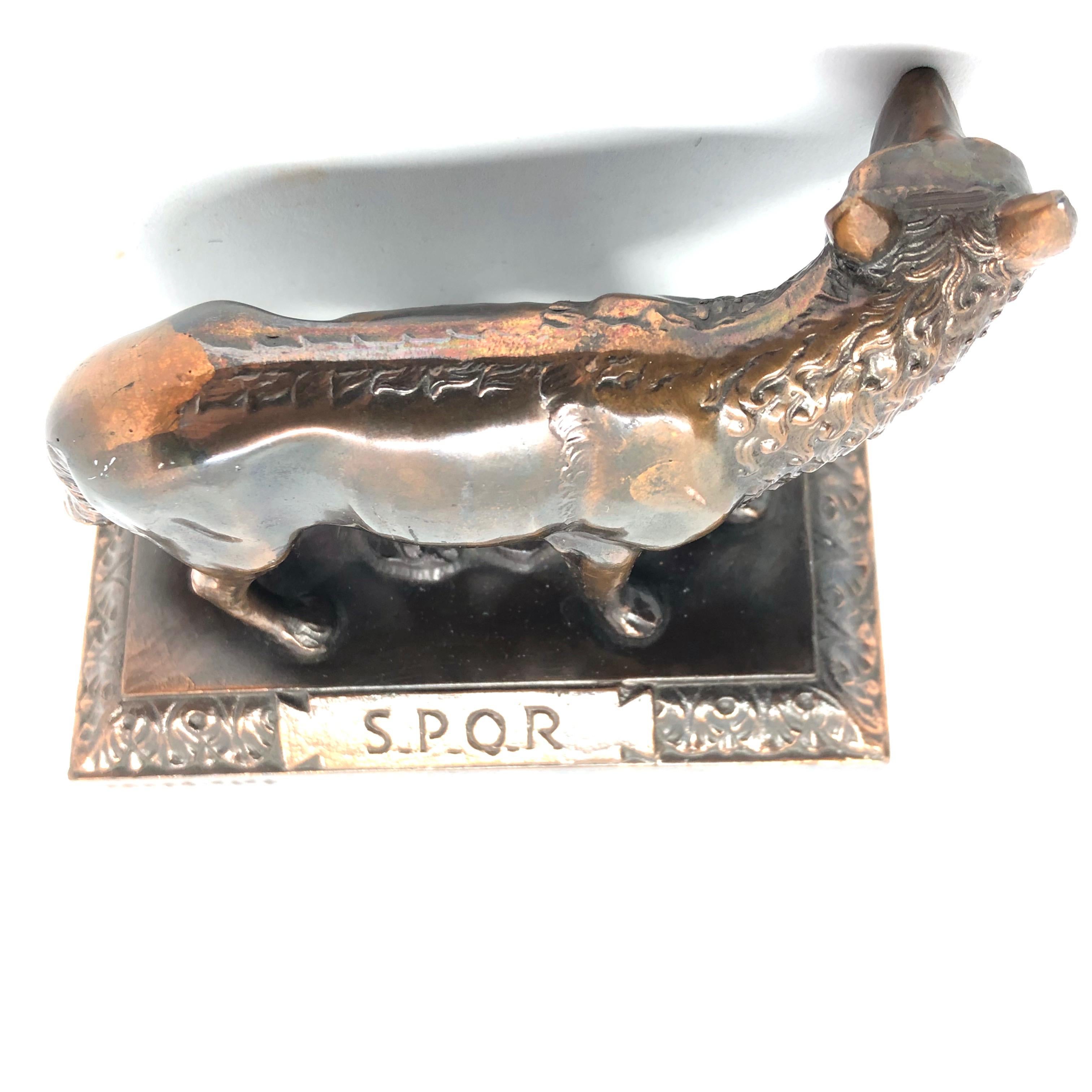 20ième siècle Loup de Rome Rome Romulus et Remus 1960s Souvenir Bâtiment Modèle Architectural