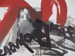 Der Smaragd schmeichelt,  The Torero - Original handsignierte Lithographie - Ltd 85 Cop (Fluxus)