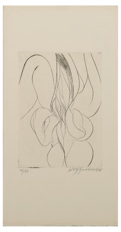 Iris - Etching by W. Buchholz - 1966