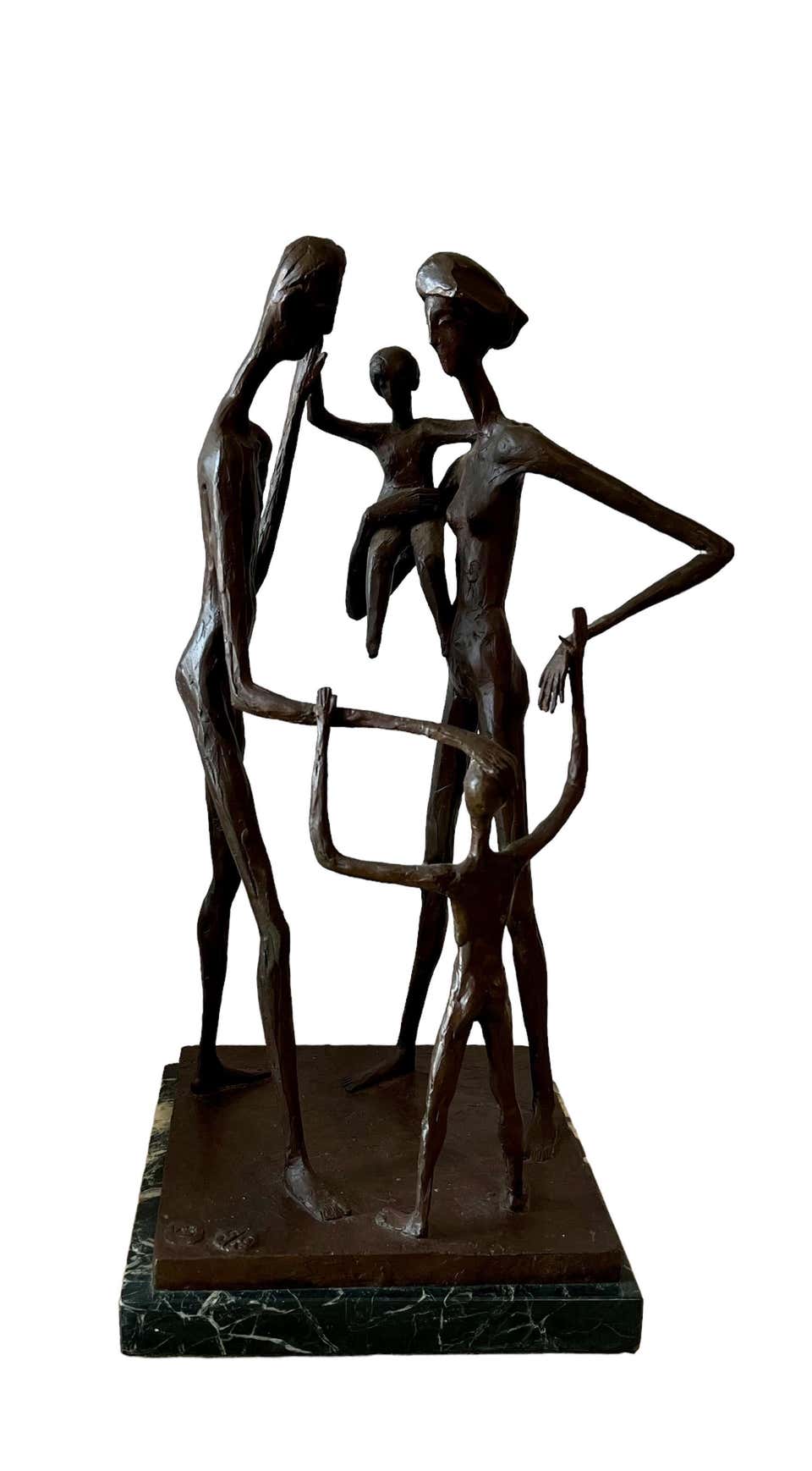 Chaim Gross Large Chaim Gross Mid Century Mod Bronze Sculpture Circus Chaim Gross Large Chaim Gross Mid Century Mod Bronze Sculpture Circus