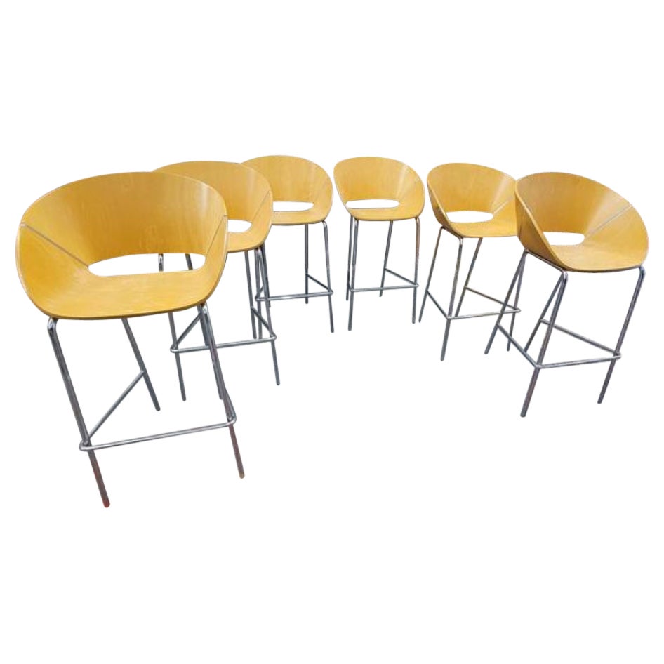 Wolfgang C R Mezger for Davis Furniture Scandinavian Modern Barstools, C. 1970s