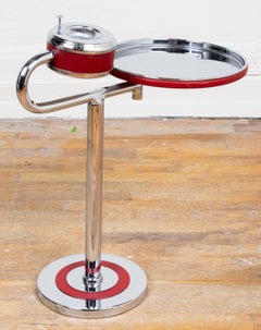 Wolfgang Hoffman for Howell Art Deco Chrome and Enamel Smoking / Cocktail Table