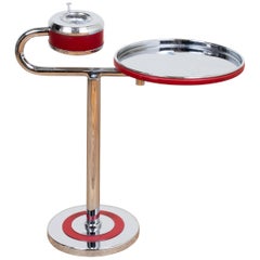 Wolfgang Hoffman for Howell Art Deco Chrome and Enamel Smoking / Cocktail Table