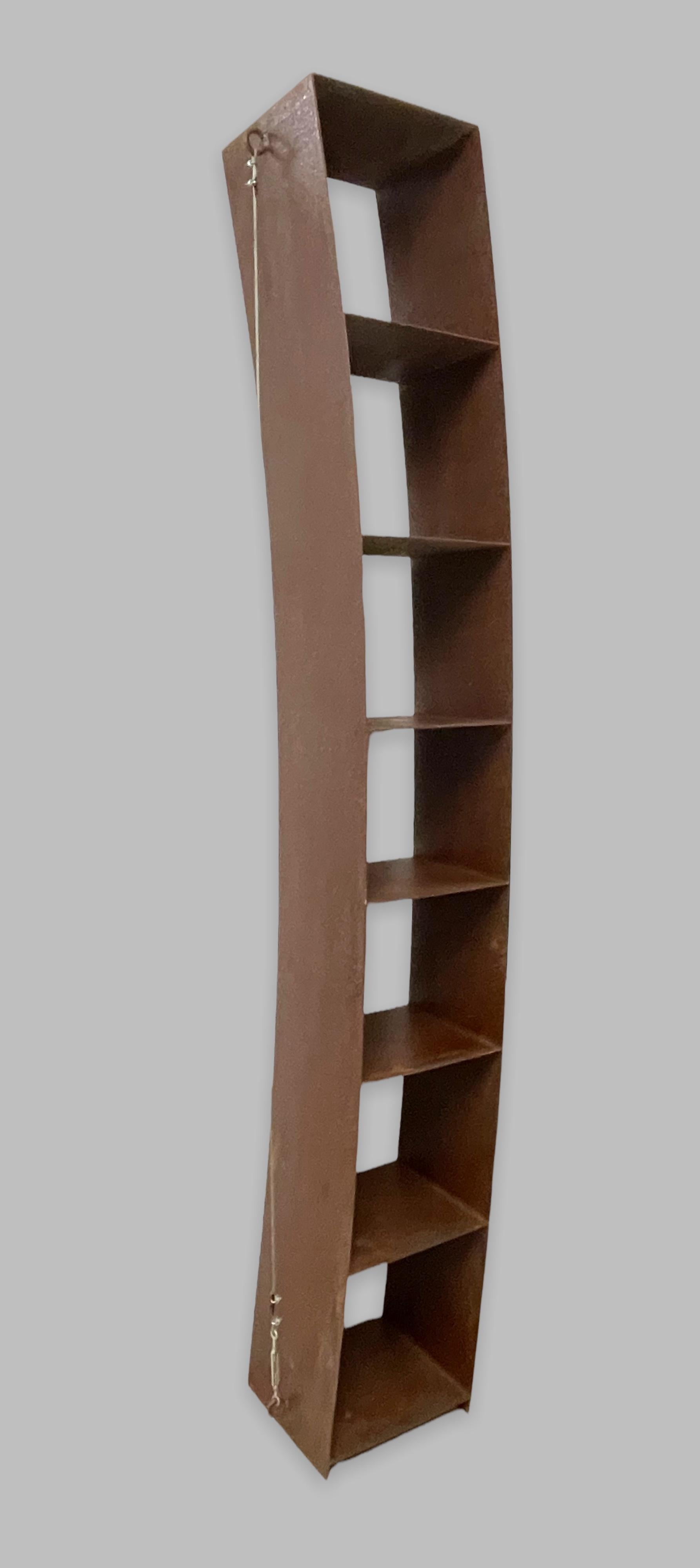 Fantastic object designed by Wolfgang Laubersheimer and produced by Pentagon Group, Germany, 1984.

This bookcase, called 