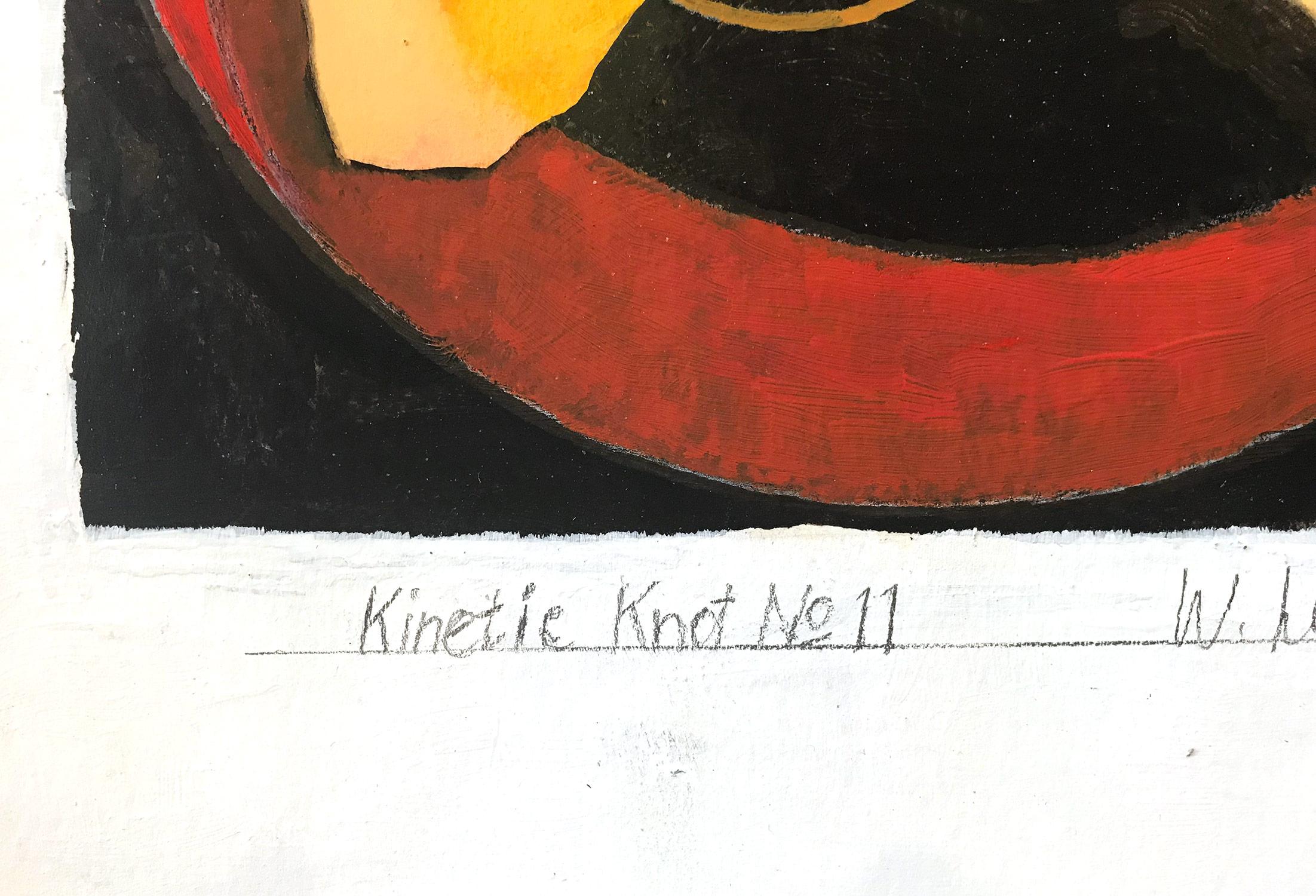 „Kinetic Knot No. 11“ Geometrisches, abstraktes, gegenständliches Gemälde auf Papier im Angebot 6