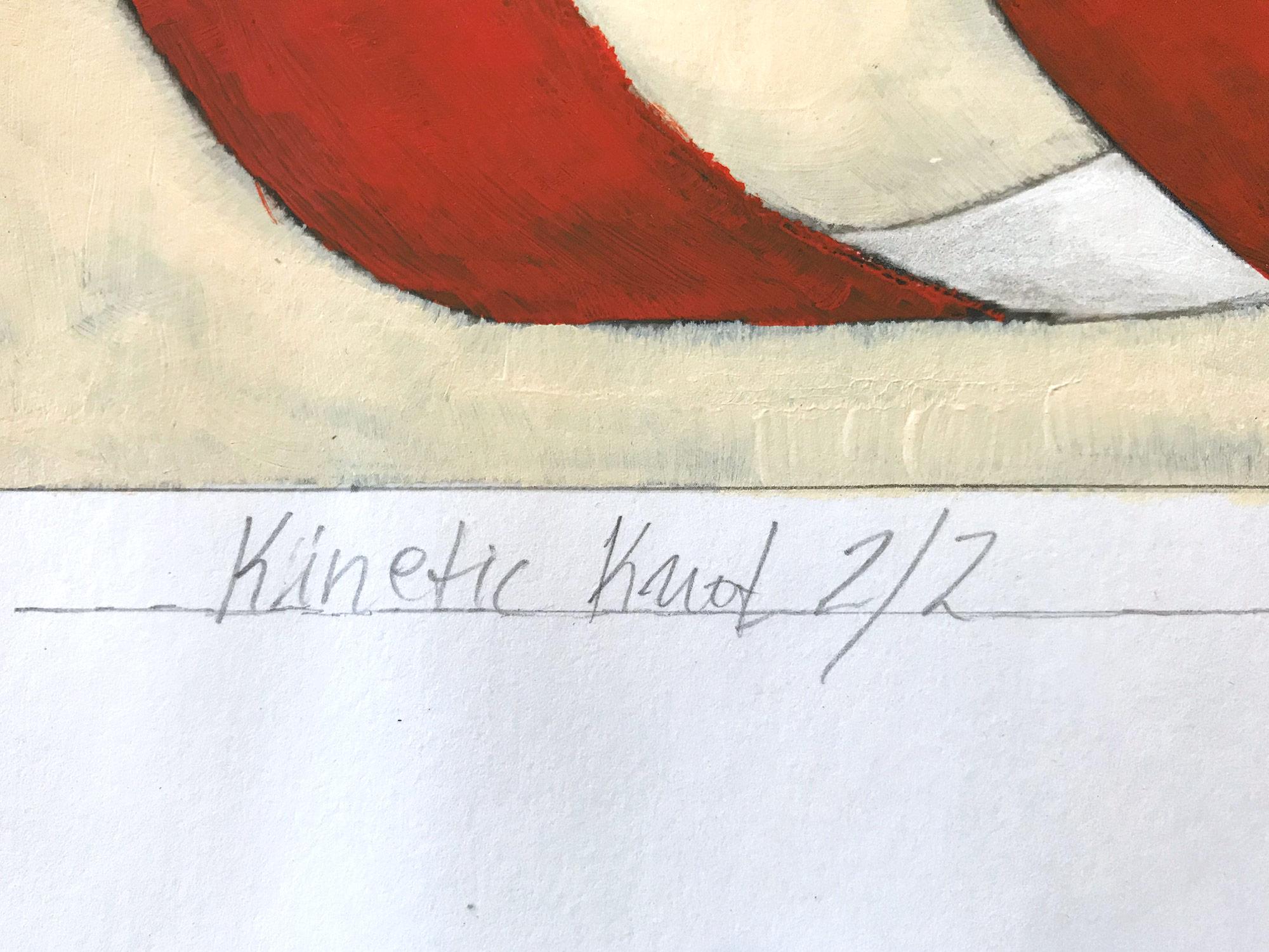 „Kinetic Knot No. 2/2“ Abstraktes, gegenständliches, gegenständliches Knotengemälde auf Papier im Angebot 4