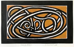 "Sketch No. 5/1" Abstract Representational Kinetic Knot Painting Work on Paper